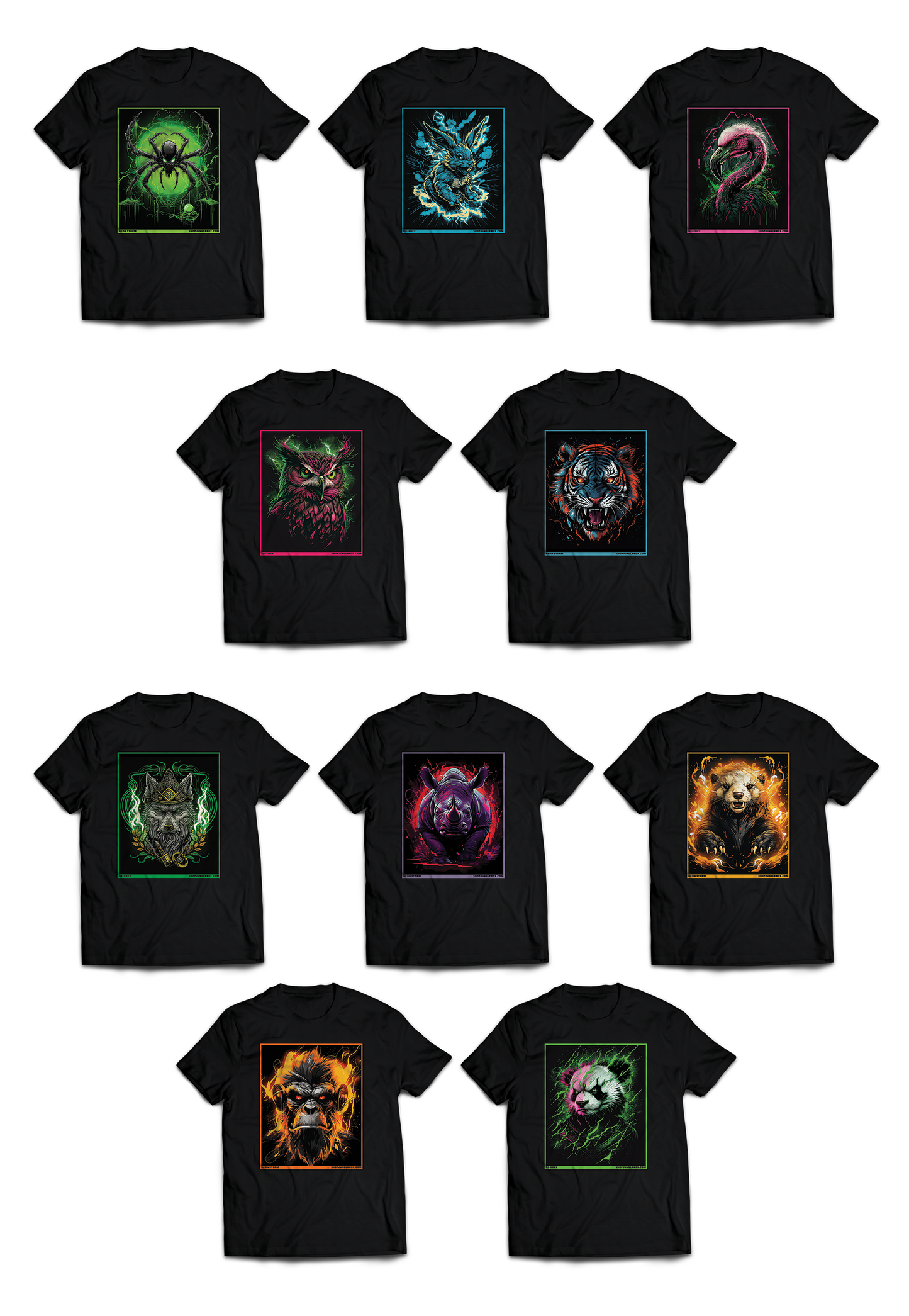 'Neon Storm' T-Shirt